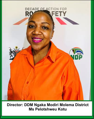 DDM Director NMM Pelotshweu Kotu Department Of Community Safety And