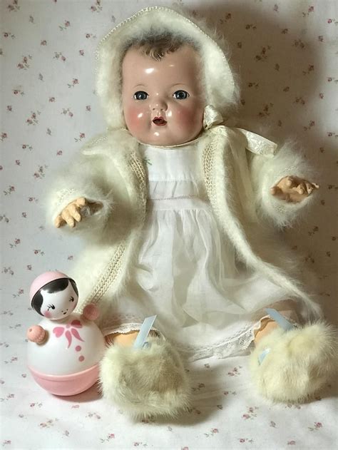 RARE 1940's Roly Poly Doll Toy ~ Effanbee Dy-Dee Baby Christmas Toys ...