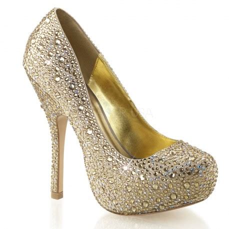 Venta Zapatos De Tacon Dorado En Stock