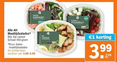 Alle Ah Maaltijdsalades Aanbieding Bij Albert Heijn