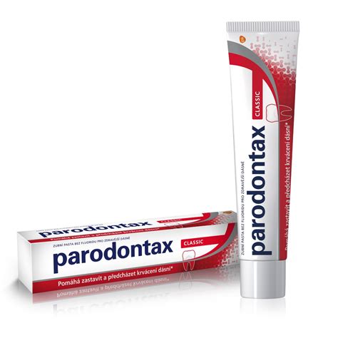 Parodontax Classic 1x75 ml, zubná pasta proti krvácaniu ďasien bez fluoridu