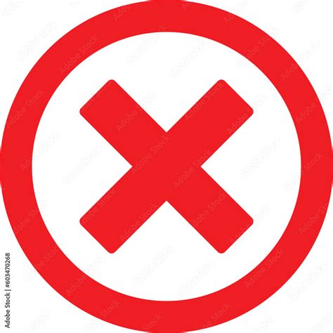 red delete icon circle vector . remove , close, cancel and incorrect icon Stock Vector | Adobe Stock