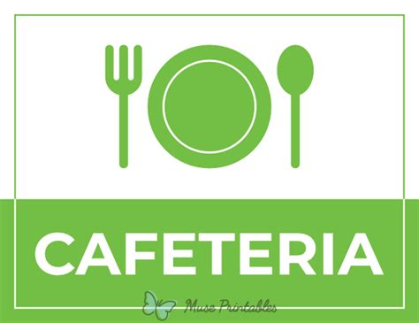 Printable Cafeteria Sign