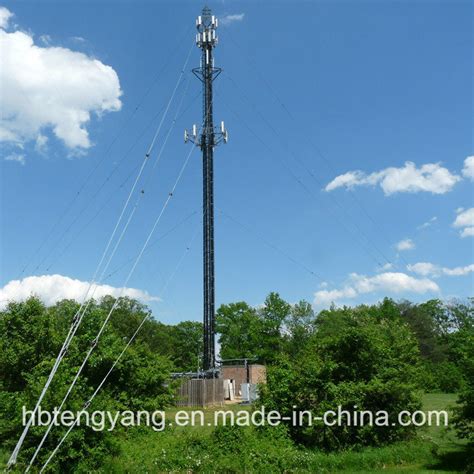 China Galvanized Steel Lattice Guyed Telecom Cell Tower China Telecom