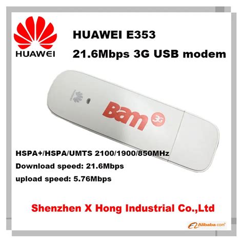 Nueva abierto original de Huawei E353 3G módem inalámbrico 21 6 Mbps