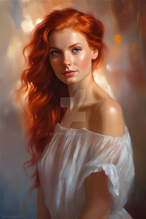 Beautiful Redhead Portrait By Wcliffy3 On Deviantart