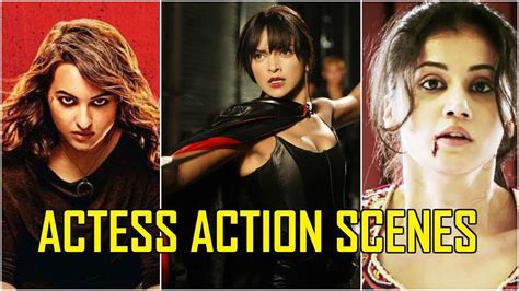 Top 5 Best Bollywood Actresses Action Scenes YouTube