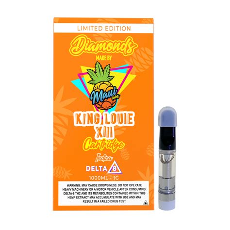 King Louie Xiii Dimaonds Delta 8 510 Cartridge Maui Labs