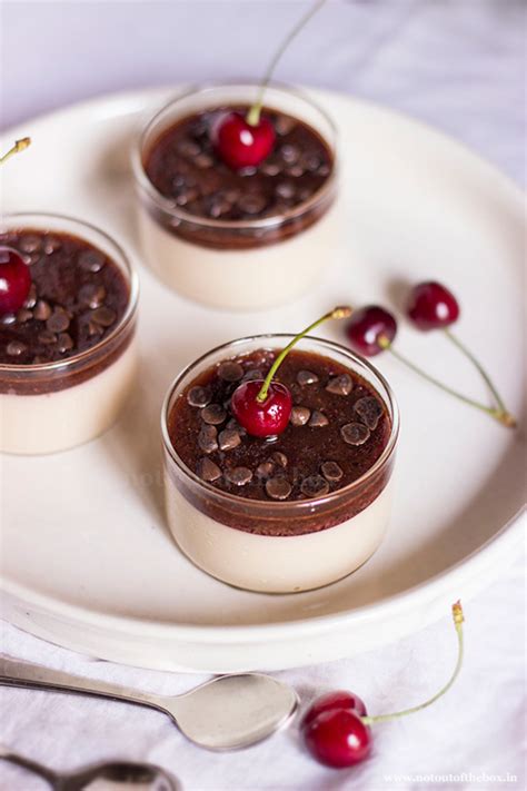 Coffee Cherry Panna Cotta Not Out Of The Box