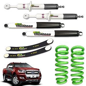 Kit Suspensão IronMan NitroGás Full para Ford Ranger 2017 a 2023 4x4