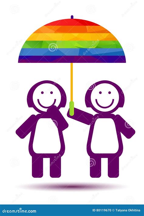 Girls Couple With Umbrella Stock Vector Illustration Of Postcard