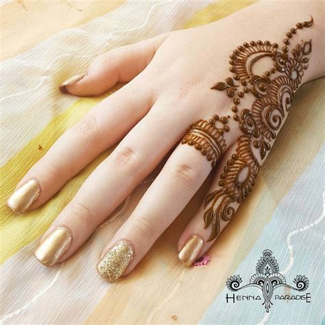 50 Latest One Finger Mehndi Designs K4 Fashion