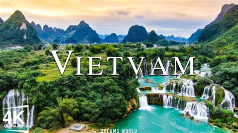 FLYING OVER VIETNAM 4K UHD Relaxing Music Along With Beautiful