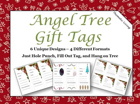 Angel Tree Gift Tags Giving Tree Template NOT EDITABLE Digital Download ...