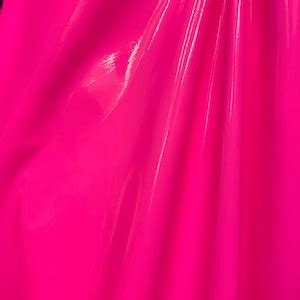 New Neon Hot Pink 4 Way Stretch Latex Foil Spandex 60 Wide Fabric Sold By Yard Plain Shiny