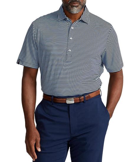 Polo Ralph Lauren Rlx Golf Classic Fit Stripe Performance Stretch Short Sleeve Polo Shirt