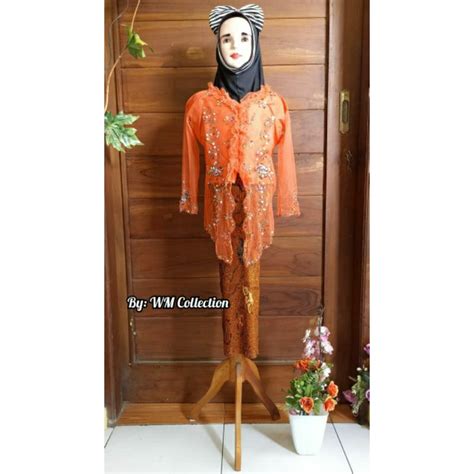 Jual Wm Setelan Kebaya Patah Dan Rok Plisket Anak Kebaya Menari