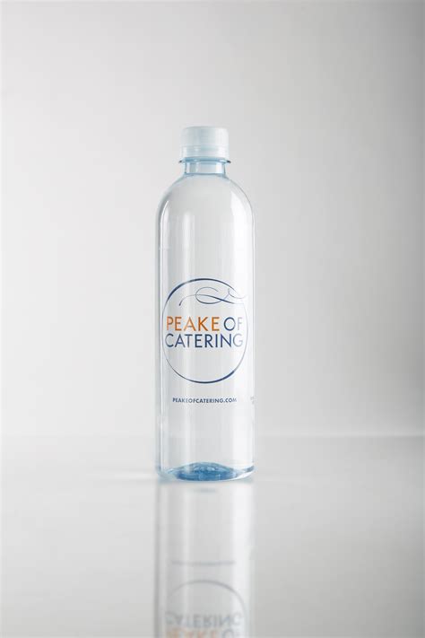 Smooth Shape RPET Bottle with Black Cap Peake of Catering - Ripple FX Water