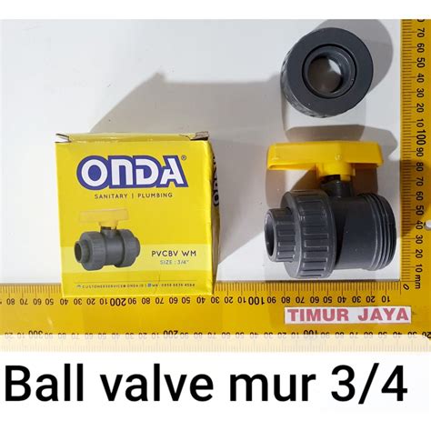 Jual Stop Kran Water Mur Onda Pvcbc Wm Inch Pvc Ball Valve