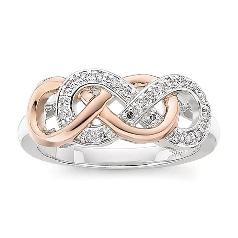 Infinity Promise 110 Ct Tw Diamond Two Tone Infinity Ring Jcpenney