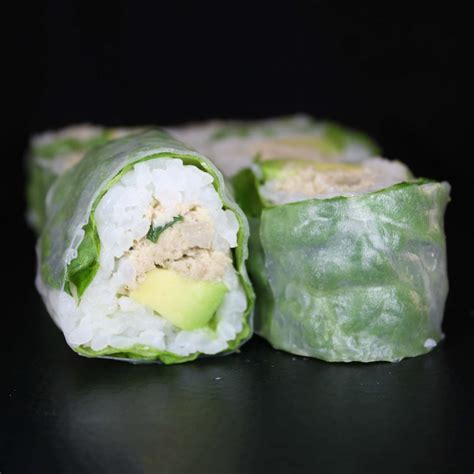 R Spring Rolls Thon Cuit Avocat Mayonnaise C T Nak Sushi