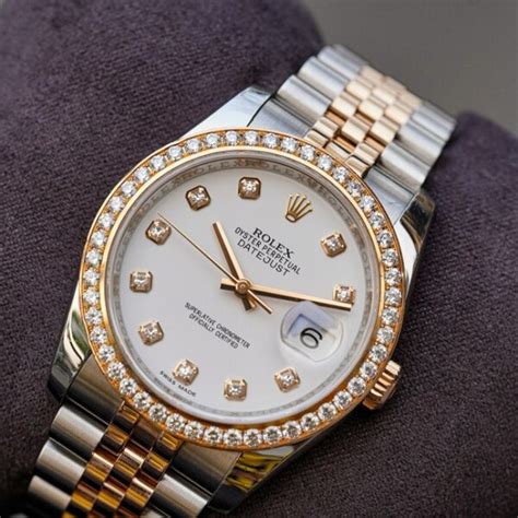 Rolex Datejust 116231 Mặt Số Men Trắng Nạm Kim Cương