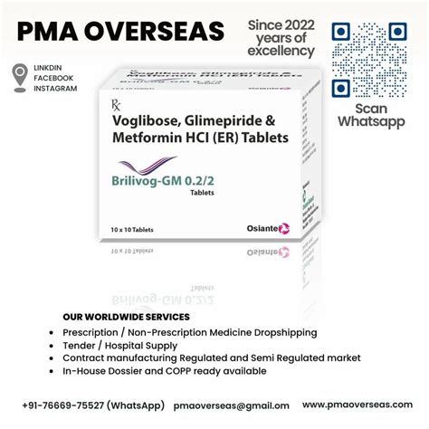 Voglibose Glimepiride And Metformin Hydrochloride Sustained Release