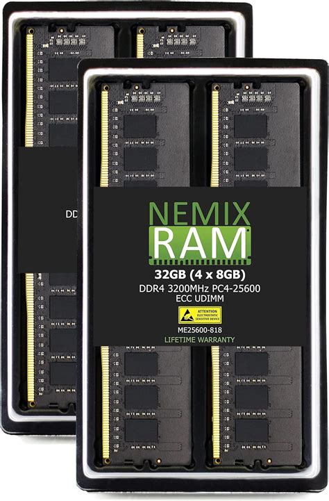 Amazon Nemix Ram Gb X Gb Ddr Mhz Pc Ecc Udimm Kit