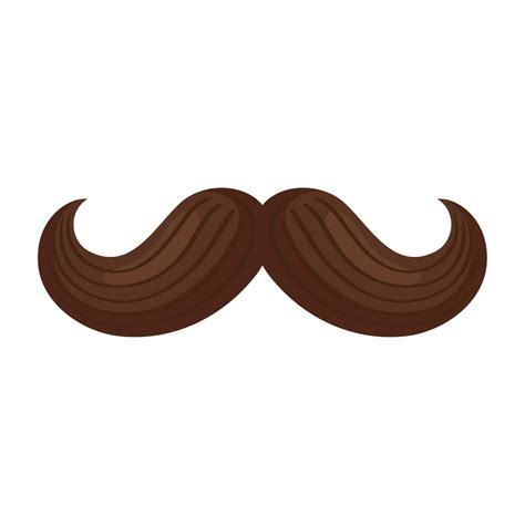 Brown Mustache Classic 11250179 Vector Art At Vecteezy