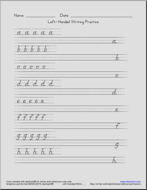 Manuscript Handwriting Worksheets