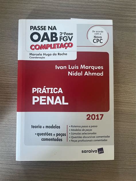 Pr Tica Penal Passe Na Oab Completa O Livro Saraiva Usado