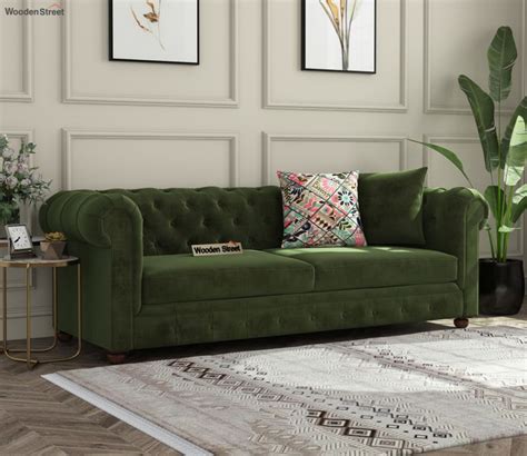 Olive Green Sofa And Loveseat | Baci Living Room