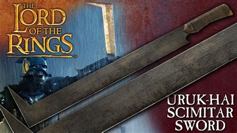 True Swords Officially Licensed Lotr Uruk Hai Scimitar Sword Youtube