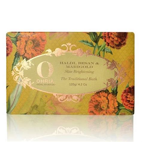 Ohria Ayurveda Haldi Besan Marigold Bathing Bar Ml Toilet Soaps