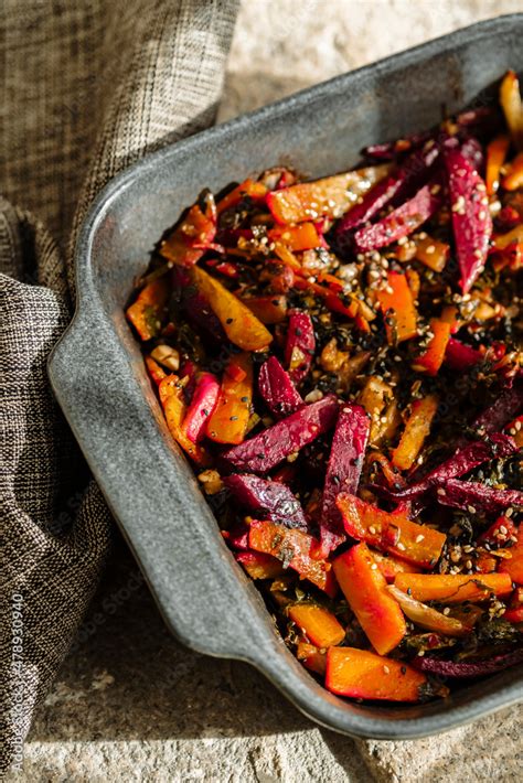 baked vegetables Stock Photo | Adobe Stock