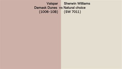 Valspar Damask Dunes 1006 10b Vs Sherwin Williams Natural Choice Sw