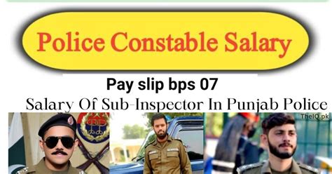 Punjab Police Salary For Constable In Pakistan Sub Inspector Asi