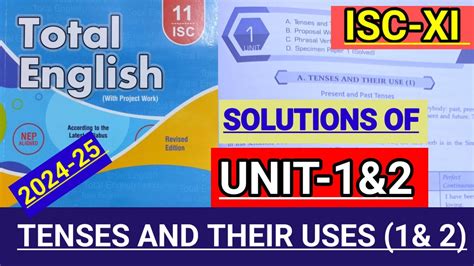 Isc Xi Total English Solution Solutions Of Unit