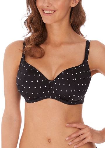 Freya Swim Jewel Cove Black Uw Sweetheart Padded Bikini Top Style AS7231BLK