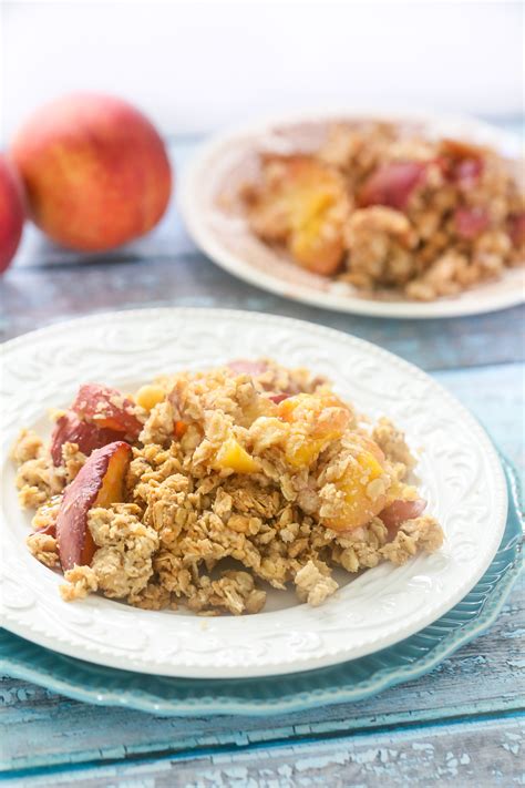 Gluten Free Vegan Peach Crisp