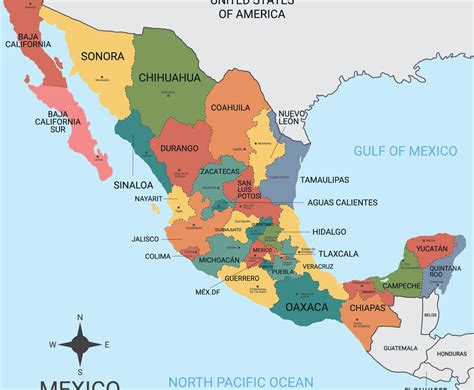 Mexico Regions Map