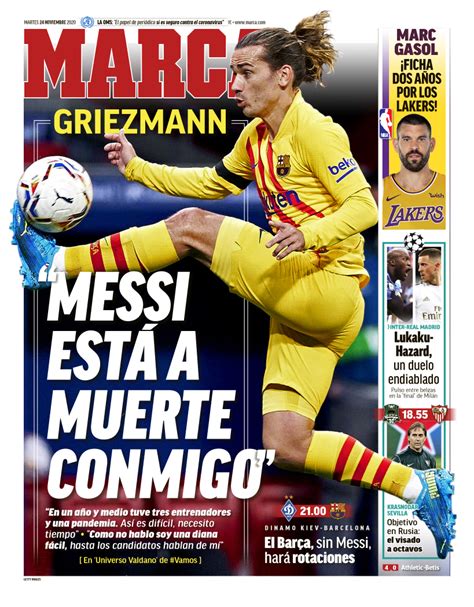 Las Explicaciones De Griezmann Copan Las Portadas Foto De