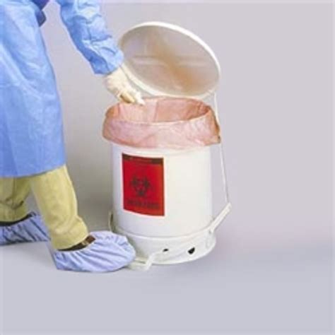 Justrite® 10 Gallon Biohazard Waste Can Choose Color