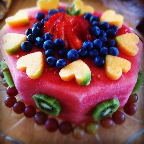 Fruit Cake Fresh Fruit In The Shape Of A Cake Recipe