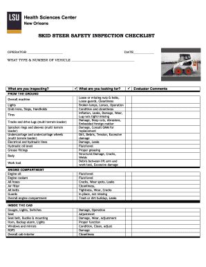 Aerial Lift Inspection Form - Fill Online, Printable, Fillable, Blank ...