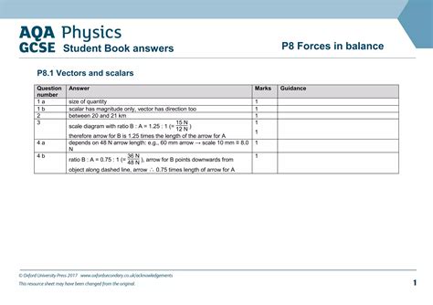 AQA GCSE Physics P8 Answers PPT