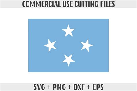 Micronesia Flag SVG Original Colors Graphic by Zoomksvg · Creative Fabrica