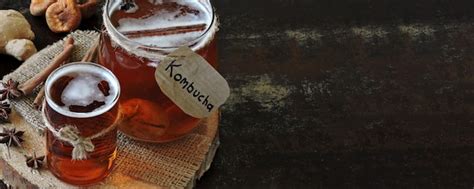 Premium Photo | Healthy fermented drink kombucha