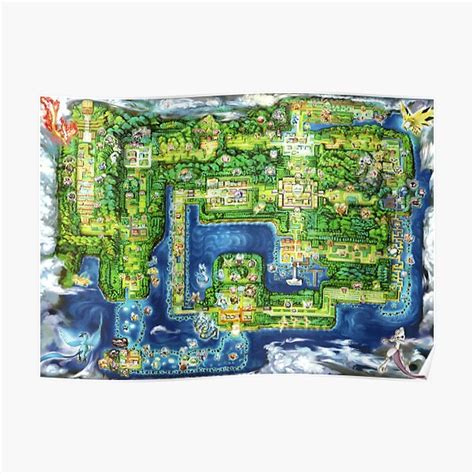 "Kanto Map" Poster for Sale by Biochao | Redbubble