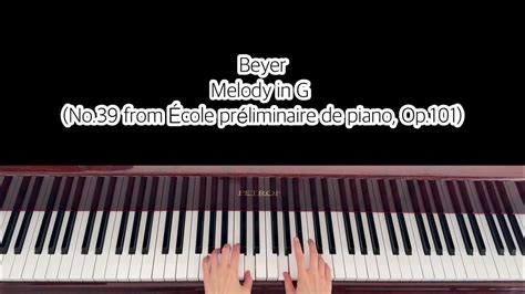 ABRSM Piano Initial Grade 2025-2026 B1 Beyer - Melody in G - YouTube